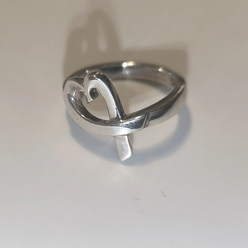 Tiffany & Co. Paloma Picasso Loving Heart Sterling Silver Ring